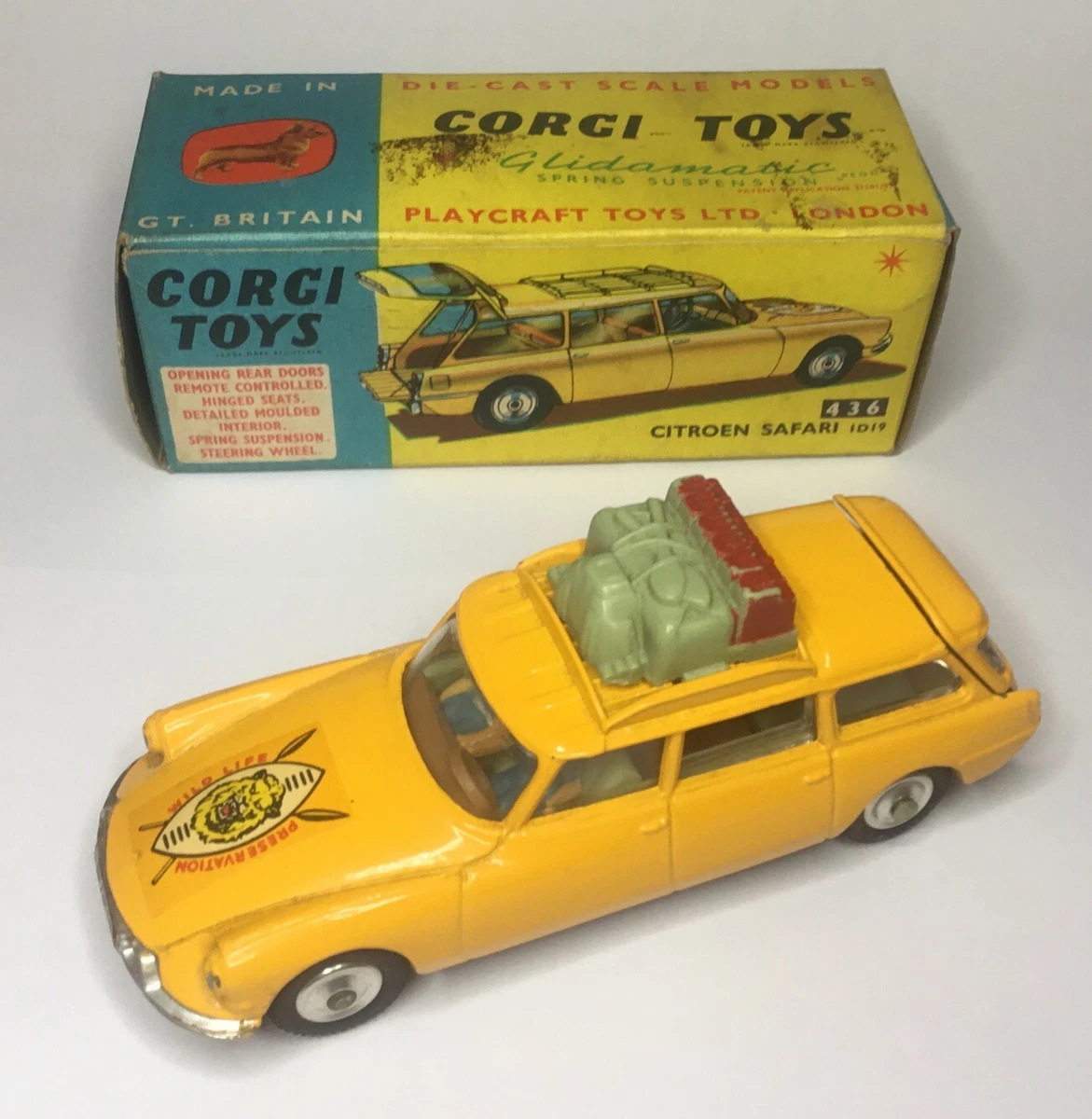 Corgi Juniors Whizzwheels - Citroën Safari Jaune - Échelle 1:43