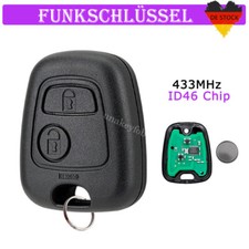 für Peugeot 206 CC 207 307 Auto Fernbedienung Funk Schlüssel Ersatz 2 Tasten