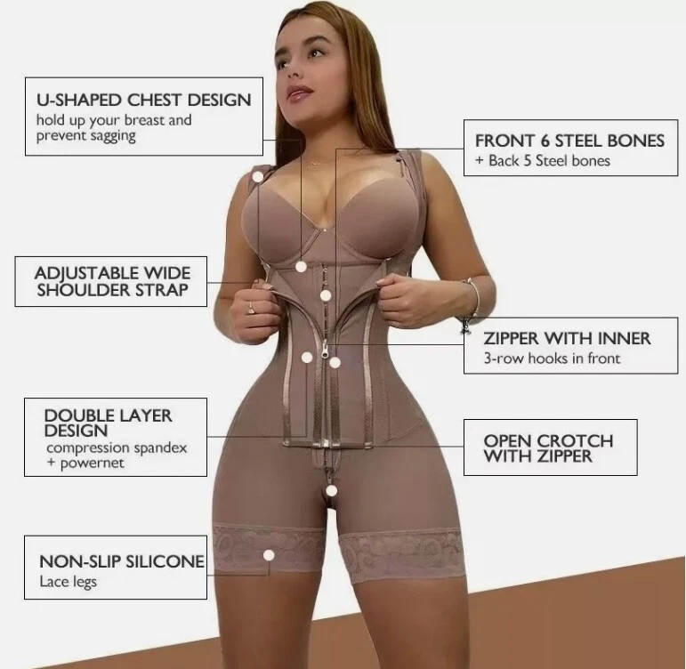 Fajas Colombianas Reductoras Levanta Cola Post Cirugía Modelador Corporal Abdomen Regalo Foto 4 de 4