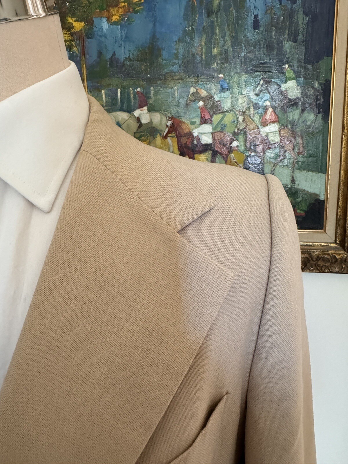 Giacca e gilet Yves Saint Laurent made in France vintage anni 70 in ecrù taglia 38