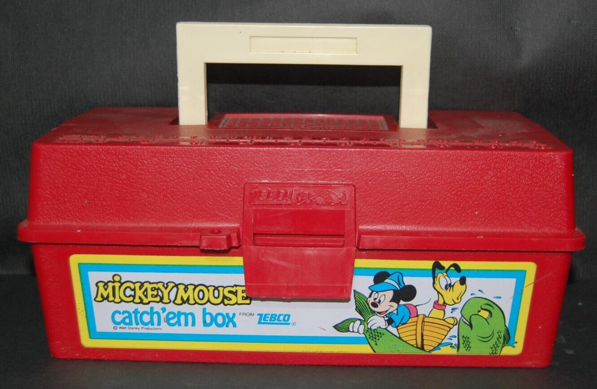 Mickey Mouse Catch'em Box by Zebco Children's Fishing Tackle Box
