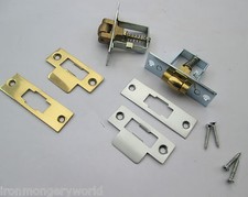 HEAVY DUTY ADJUSTABLE ROLLER BOLT CATCH MORTICE DOOR SPRING ROLLING LATCH