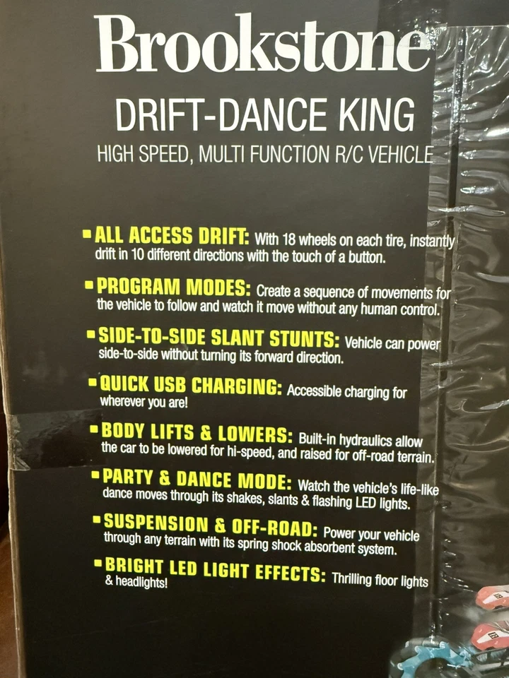 Brookstone Drift Dance King Multi Function R/C vehicle High Speed slight openbox - Image 4 of 4