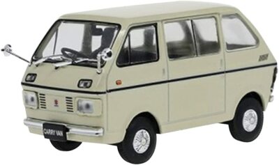 VAN JAC 1986年 F/W OUTFIE 希少品。 FIRST:43 1/43 SUZUKI Carry Van 1969 Ivory F43-163 From Japan New