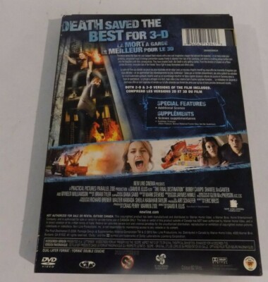 Final Destination DVD in 3D Wide Screen English and French
