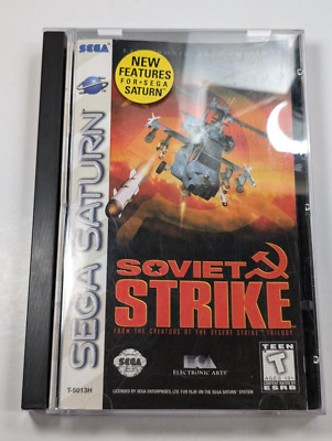 Soviet Strike Sega Saturn with case (case damaged)