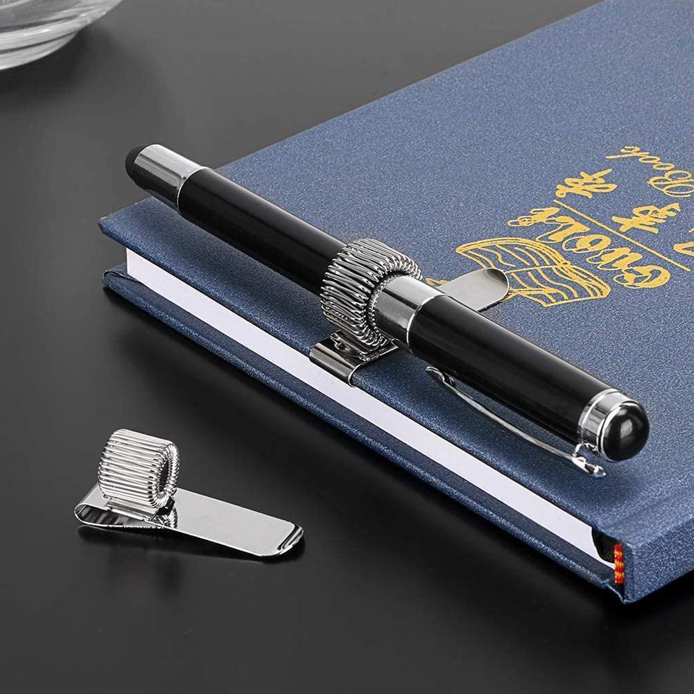 Metal Spring Pen Holder With Pocket Clip Doctors Nurse Holders Pen UK
