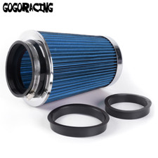 3 3.5 4 Inlet Long Performance High Flow Cold Air Intake Cone Dry Filter
