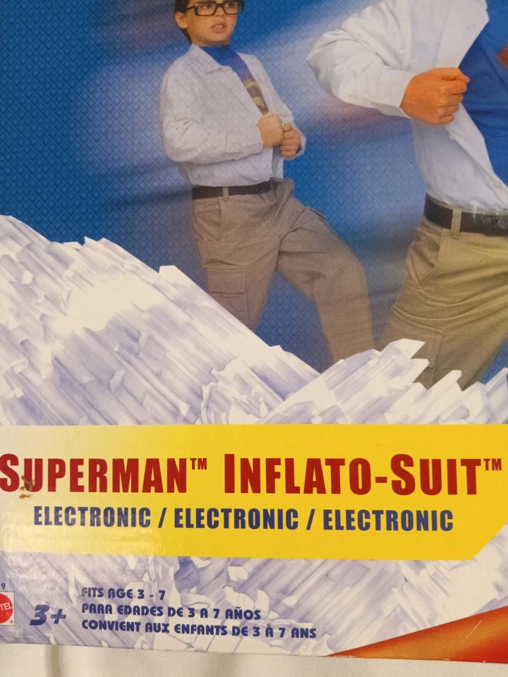 Superman Returns Talla 4-7 Inflable Ventilador Músculo Traje Halloween Disfraz Top #A58 Foto 2 de 4