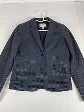 J CREW Schoolboy Womans Size 4 Two Button Blazer Jacket -H 1493