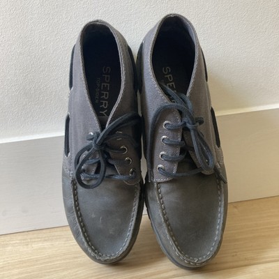 Sperry Leeward Lug Chukka Grey US9M NIB Mens Sperry Top Sider Leeward Mini Lug Chukka Gray Leather  main image 3