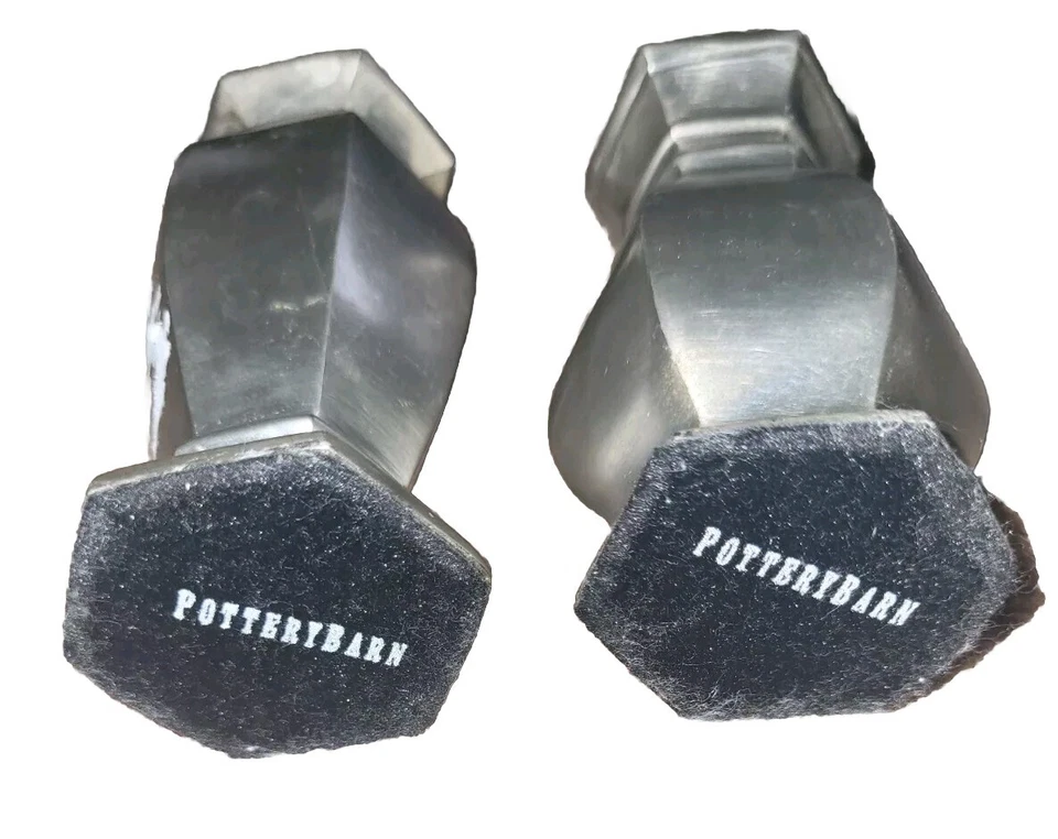 Jarrón de granero de cerámica vintage acabado estaño geometría jarrón portavelas Ying Yang Foto 2 de 4