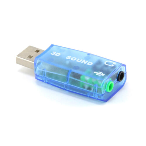 USB Sound Card 5.1 Audio Adapter For Desktop Laptop Notebook Computer PC - Picture 1 of 7