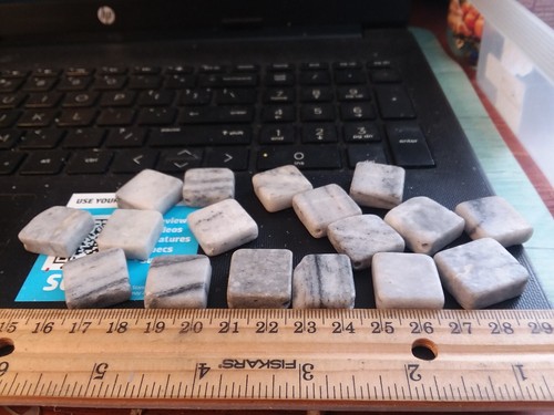 96 Grams Stone Beads - Granite