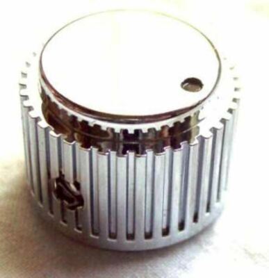A/C Heater Control Knob For 1/4" Shaft – Chrome Plastic – United Pacific #41078