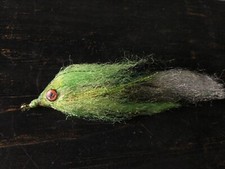 Handmade WEEDLESS ALL Synthetic Bulk Head Articulated Fly w/ Eyes