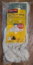 New Rubbermaid #24 Scrubbing Commercial Cotton Mop Refill Loop-End LARGE 2070472