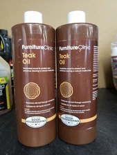 FurnitureClinic Teak Oil | Protects & Enhances | Natural Matte Finish | LOT OF 2