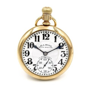 1915 Illinois 16s 21j Bunn Special Model 9 Railroad Grade Pocket Watch #WB4244 5