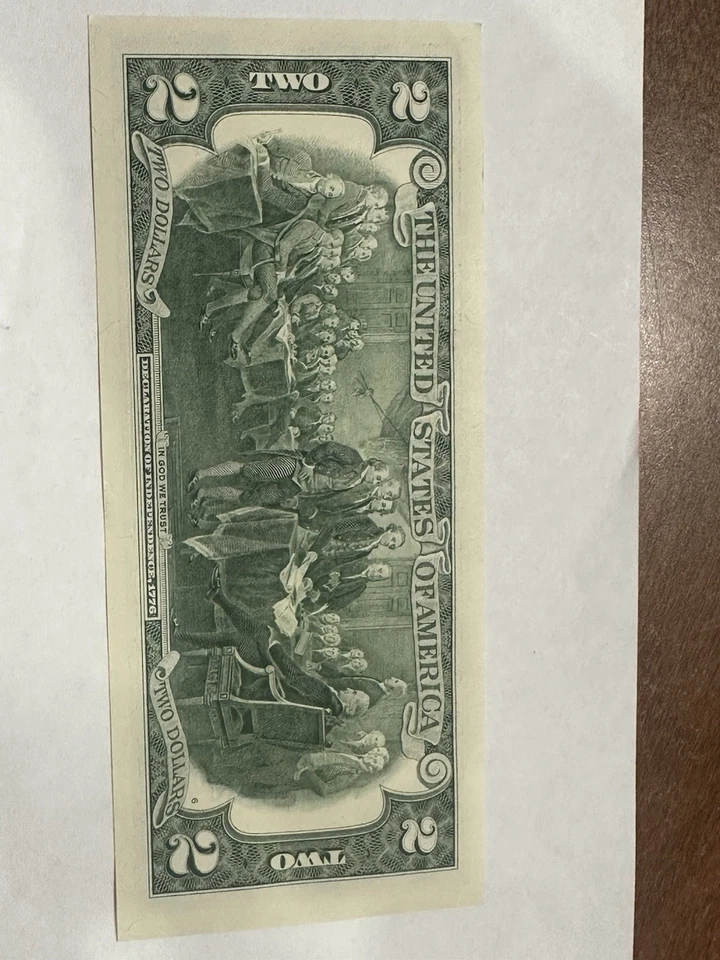 2 Dollar Bill - Series 2017a With Significant Year Serial Number - 19533099  - Image 3 of 3