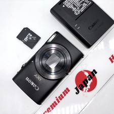 Canon IXY 650 M Black Digital Camera w/ Battery Charger microSD Excellent Japan
