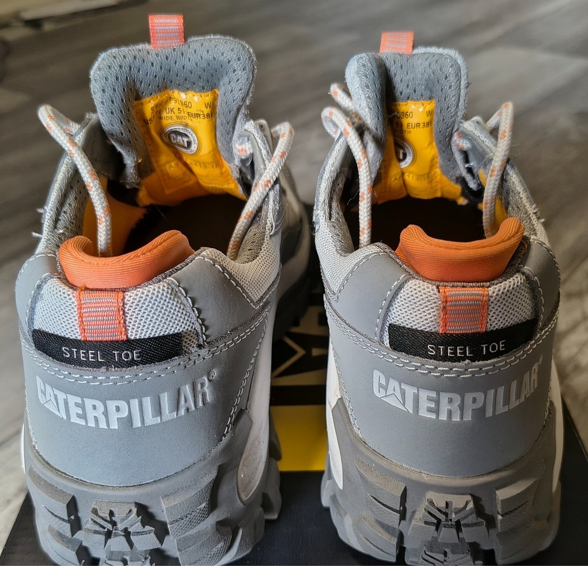 CAT Caterpillar Invader Women's Steel Toe Work Shoes 7.5 W Gray P91360 Good View 6