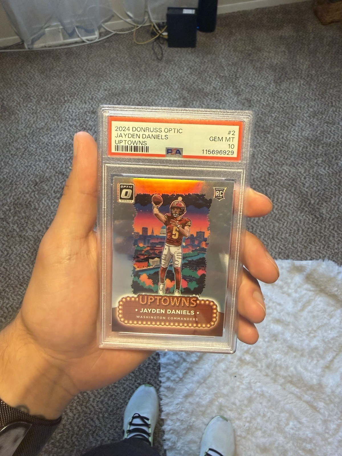 Jayden Daniels Panini Donruss Optic Uptowns #2 Base