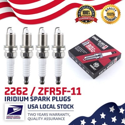 Direct Fit For Dodge Honda Mazda Spark Plugs x4 OEM Replace For NGK 2262 ZFR5F11