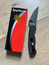 Spyderco Paramilitary 2 Wharncliffe S30V Black G10 EDC Pocketknife C81GPWCBK USA
