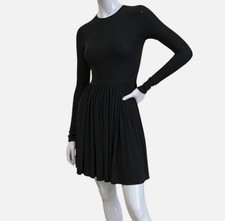 Ulla Johnson Women's Black Bendetta Jersey Mini Dress Size XL