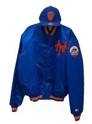 👀🔥🗽⚾️90S Vintage New York Mets Satin Starter Jacket⚾️🗽🔥👀 - Image 1 of 4