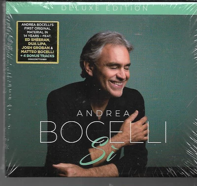 ANDREA BOCELLI SI CD DELUXE EDITION INCLUDES 4 BONUS TRACKS NEW/SEALED - Image 1 of 2