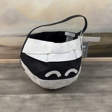 Pottery Barn Kids Glow-in-the-Dark Mummy Felt Halloween Treat Bag Dust Spots NWT