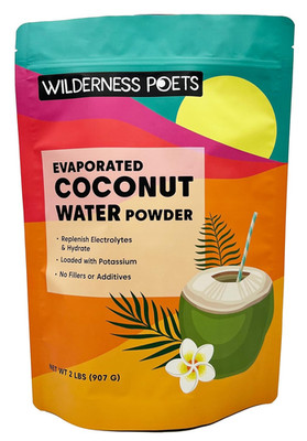 Wilderness Poets, 100% Evaporated Coconut Water Powder - No Maltodextrin, No Fil