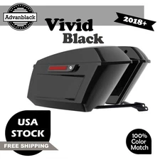 Advan Vivid Black Holeshot Performance Saddlebag Kit For Low Rider M8 S/ ST