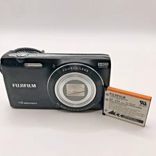 Fujifilm FinePix JZ100 14MP HD Digital Camera 8x Zoom Original Battery - Tested