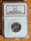 1961 Washington Quarter 25C NGC MS66 2505114-034