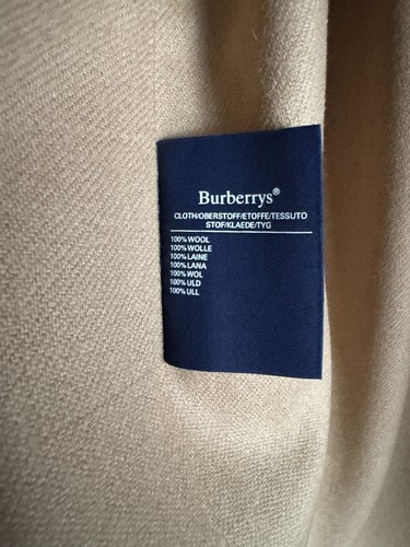 Burberry Vintage Beige Cotton Blend Check Trench Coat 38 Short with wool liner - Picture 11 of 23