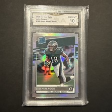2020 Panini Donruss Optic Rated Rookies Jalen Reagor #165 Holo Prizm (RC) GMA 10