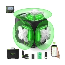 Huepar Laser Level, Self Leveling 12 Lines Cross Line Laser with LCD Screen 3...