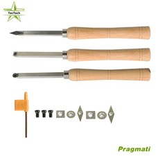 Woodturning Tool  Mini Size 3 Pcs  With Comfort Grip Handles For Turning Pens us