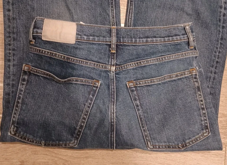 Everlane The Way High Sailor Jean 女式 28 码常规蓝色宽腿喇叭 — 第 4/4 张图片