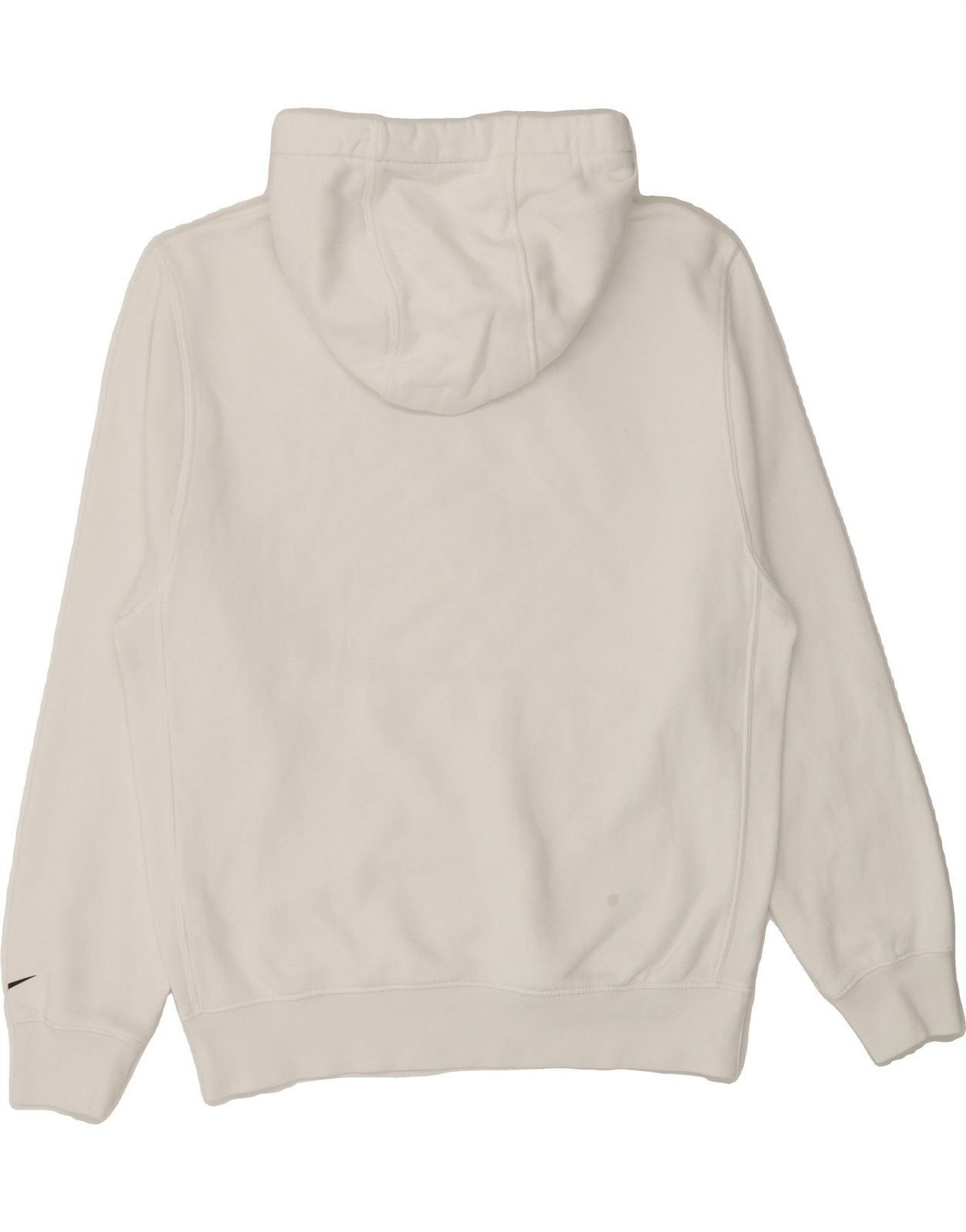 OFF WHITE X NIKE NIKE maglione uomo oversize grafico con cappuccio piccolo bianco cotone BR09