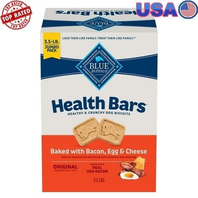 Crunchy Dog Treats Bacon Egg Cheese Natural Ingredients 3lb Healthy Biscuits New