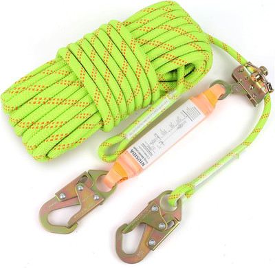 Rope Harness Safety Lanyard 50FT Fall Protection Vertical Roofing Rope | 50FT An