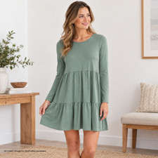 Love Fire Dress Women XS Extra Small Green Smocked Shirred Boho Gypsy Festival