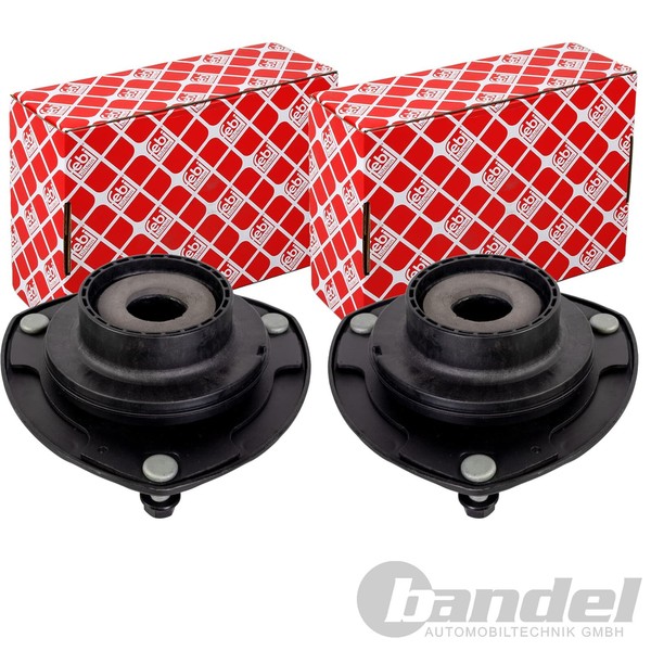 2X Febi FederbeinstÜTzlager Domlager Vorne Passend FüR Hyundai Santa KIA Sorento-image