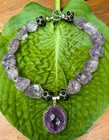 185ct Rose De France Amethyst and Garnet Necklace, Sterling Silver — photo 1