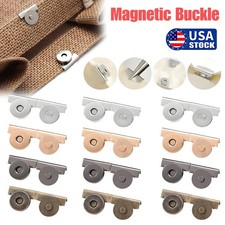 6PCS Snap Buttons Seamless Magnetic Buckle Clasp No-Sewing for Bag Clothing US