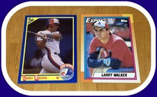 LOT OF 2 DIFFERENT LARRY WALKER ROOKIES SCORE & TOPPS BOTH NMMT CONDITION